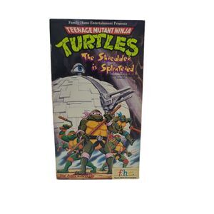 Teenage Mutant Ninja Turtles The Shredder Is Splintered‎ VHS 1989 TMNT Vintage